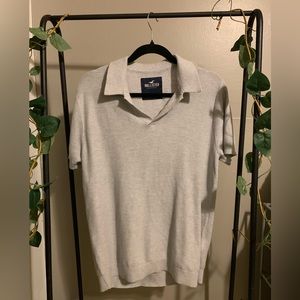 This is a knitted Hollister polo. It's in a size S